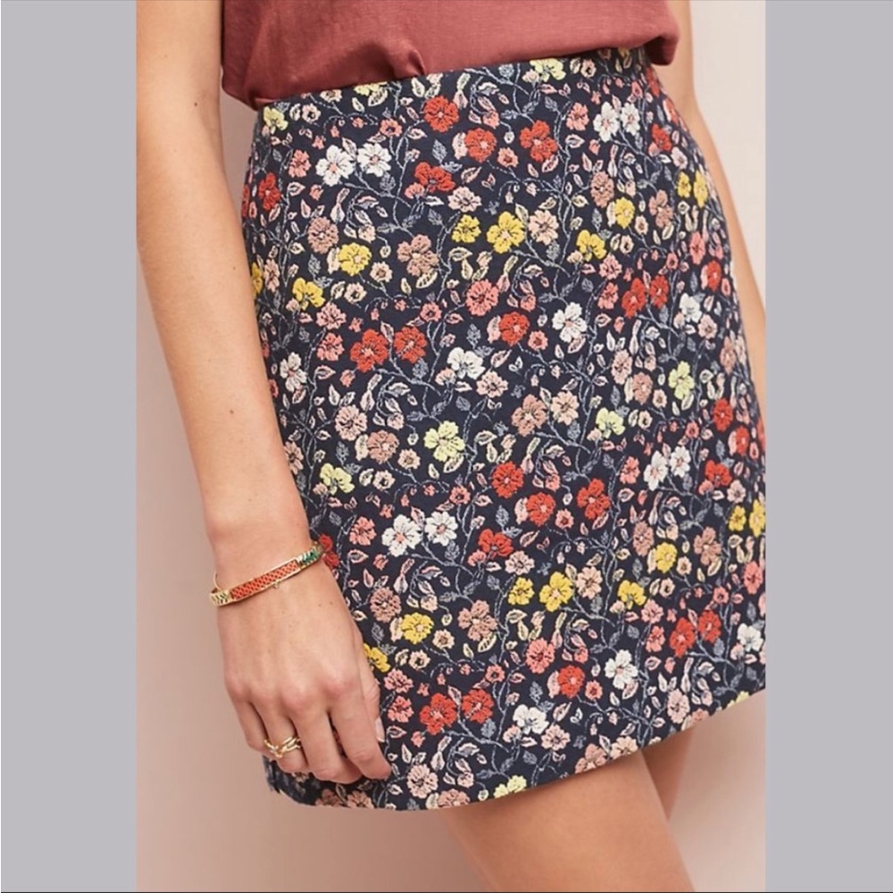 Anthropologie Corey Lynn Calter Floral Mini Skirt Sz S